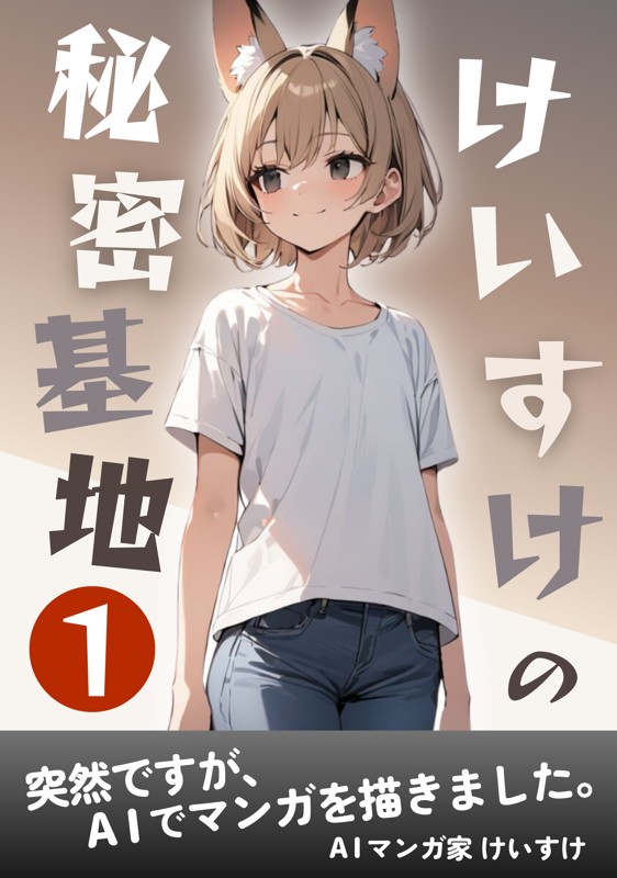 けいすけの秘密基地 1巻 突然ですがAIでマンガを描きました