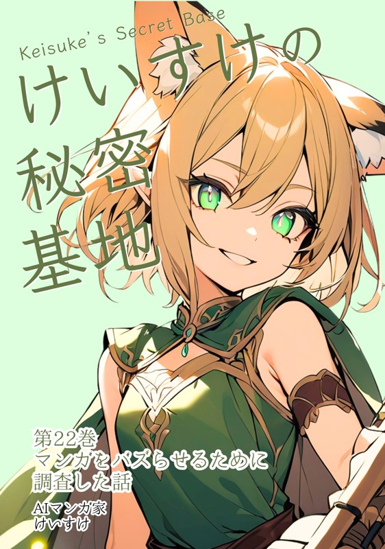 けいすけの秘密基地 22巻 マンガをバズらせるために調査した話