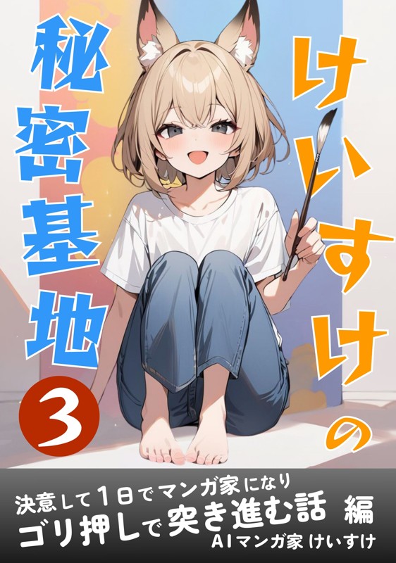 けいすけの秘密基地 3巻 決意して1日でマンガ家になりゴリ押しで突き進む話